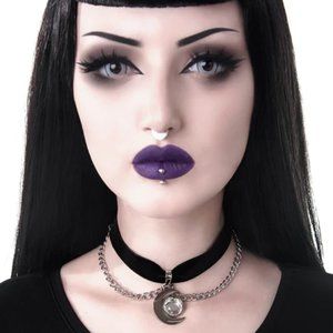 🆕Killstar "Moonstone" Velvet Choker Necklace